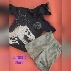 *0173 Jurassic World 2PC outfit Boys 7